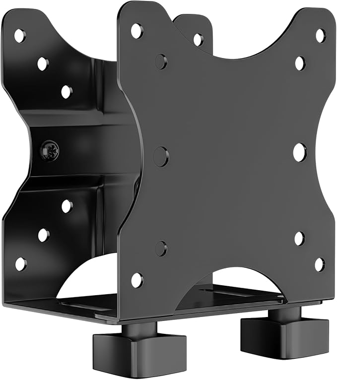 Adjustable Thin Client Mount Bracket - Mount Mini PC to Monitor Arm, Stand Pole, or Under Desk,Supports 0.67" - 2.8" Wide CPU,Black