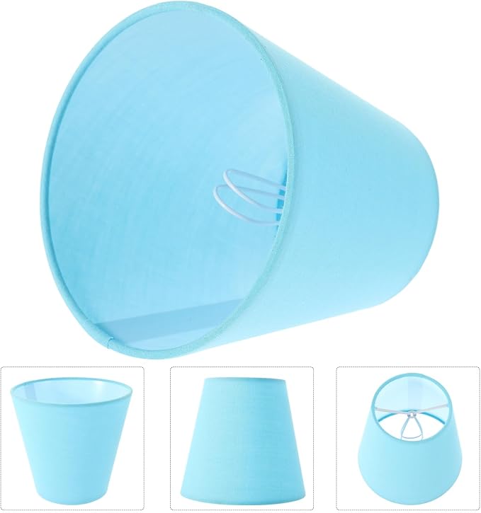 LALAFINA Fabric Lamp Shade Cover for Floor Table Lamps Clip Lampshade Softens Eyes Home Decoration Sturdy Craftsmanship for Cozy Ambiance