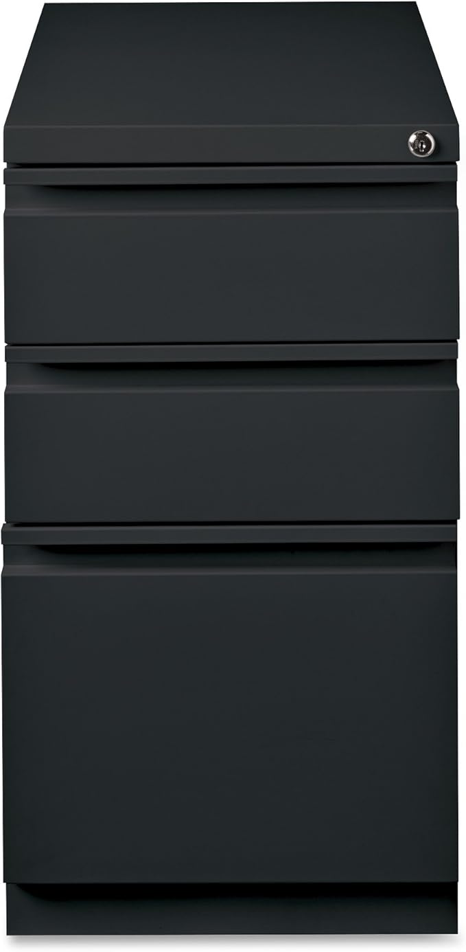 Lorell LLR49521 Mobile File Pedestal, Black