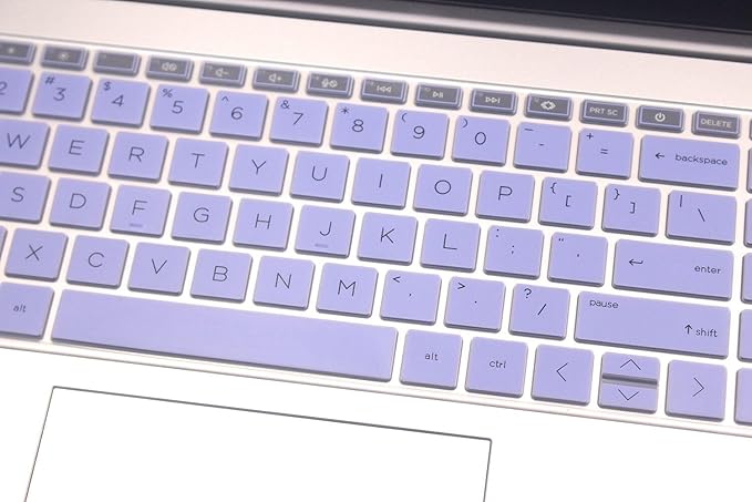 Keyboard Skin Compatible for 15.6" HP Laptop 15-fc 15-fd 15t-fd 15z-fc, HP Pavilion 15 15-eg/eh/er 15t-eg200/eg300 15z-eh300, HP Pavilion 17z-cp000 17z-ca200 17-cn/cp Series (Purple Blue)