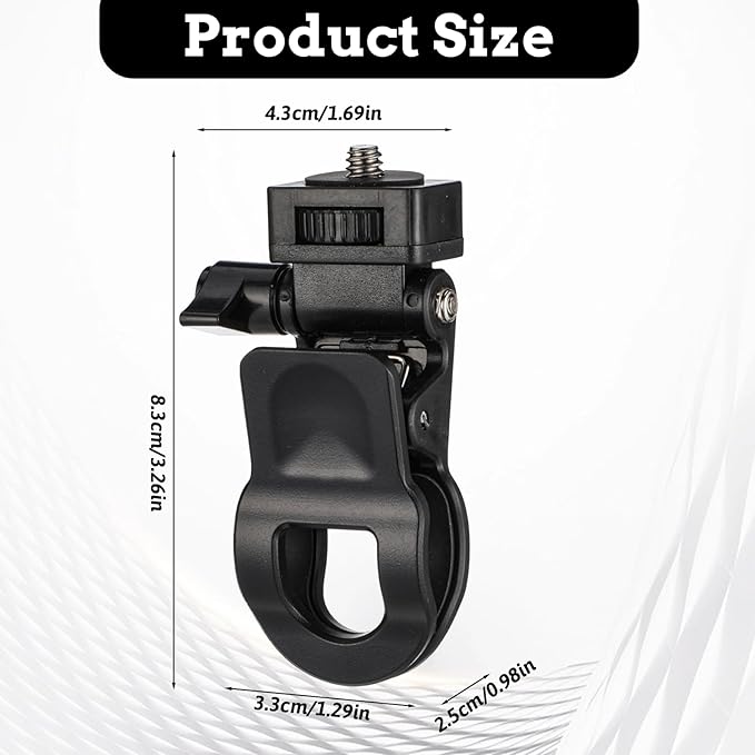 Monitor Camera Mount Clamp Clip, Ring Light Clip Adapter Replacement Screen LCD Display Top Fill Lightes-Flash Holder Webcam Stand Zoom Light Clips-on Part for Phone Tripod Tablet Video Live Stream