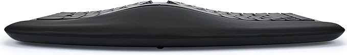 KINESIS mWave Quiet Ergonomic Keyboard for PC (Black) | Quiet Mechanical Switches | Bluetooth & USB | Programmable | Backlit | Windows Modifiers & Hotkeys