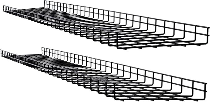 Tripp Lite by Eaton Wire Mesh Cable Tray - 300 x 50 x 1500 mm [12 in. x 2 in. x 5 ft.], 2-Pack
