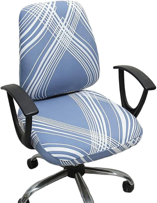 Melaluxe Computer Office Chair Cover - Protective & Stretchable Universal Chair Covers Stretch Rotating Chair Slipcover