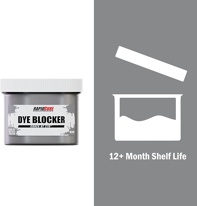 Rapid Cure® Screen Printing Ink Dye Blocker (Quart - 32oz.) - Plastisol Ink for Screen Printing, Fast Curing Fabric Paint - Screen Print Direct®, USA Made