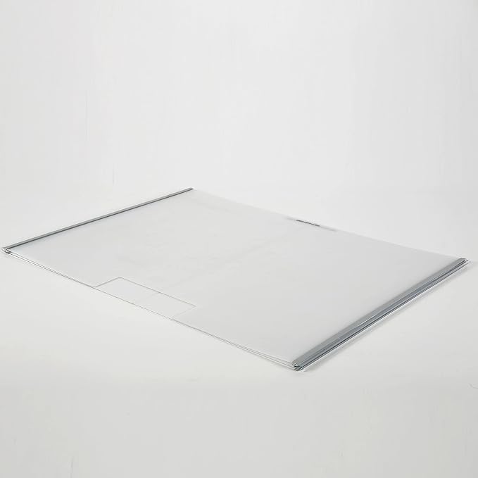 M&T Displays Foldable Sneeze Guard with Slot Cough Barrier Protective Shield Portable Student Desk Divider Screen Clear Table Panel for School 18x16x9 Inch