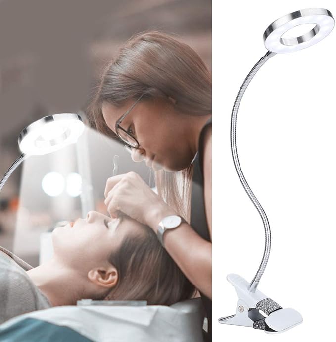 lamp,USB Circle Makeup Lamp Eyebrow Lip Beauty Salon Desktop Led Lights with Clip