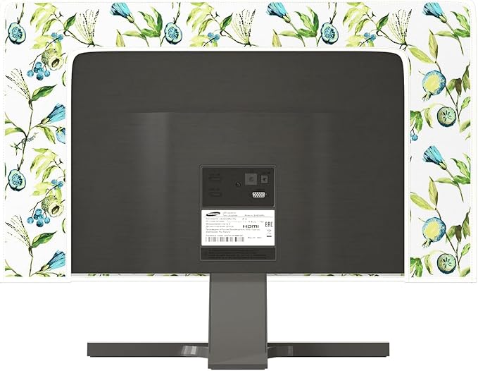 Waterproof Screen Television Dust Cover 58, 59, 60 Inch Anti-Static Protective Cover for LCD LED PC Desktop and Home Hanging TV Full Body Covers for TV Screen，Watercolour Blueberry Fruit