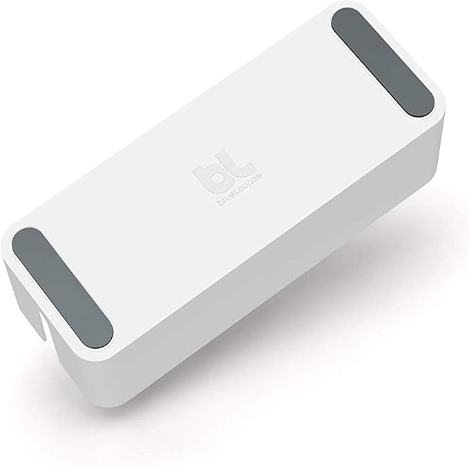 Bluelounge CableBox Cable and Cord Management System - Set of 1 Large and 1 Mini Box - White