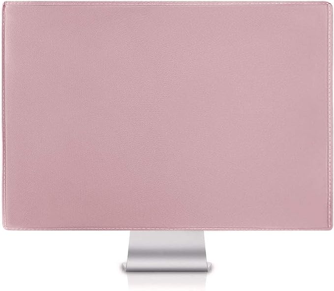 MOSISO Monitor Dust Cover 26, 27, 28, 29 inch Anti-Static Dustproof LCD/LED/HD Panel Case Computer Screen Protective Sleeve Compatible with iMac 27 inch, 26-29 inch PC, Desktop and TV, Pink
