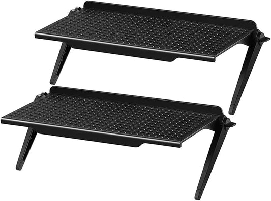 2 park TV Top Shelf apple tv mount Monitor Shelf Screen Storage Shelf floating tv stand Router Shelf Adjustable Mount for Media Box, Game Console, Router TV, Camera Frames Remote 11.8 X 4.7 inch