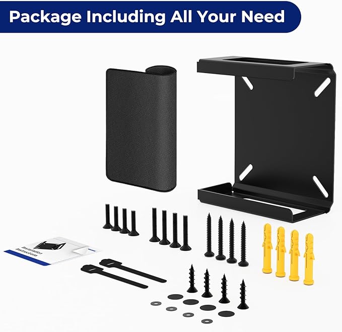 Mini PC Mount for Beelink Mini PC Vesa Mount/Wall Mount/Under Desk, for SER5/SER5 Pro/SER5 MAX/S12 Pro/S13/SER6 Pro/SER3/SER4/EQ12/EQ13/Mini S/S12/SEi12/SEi12 Pro and More, with Mouse Pad