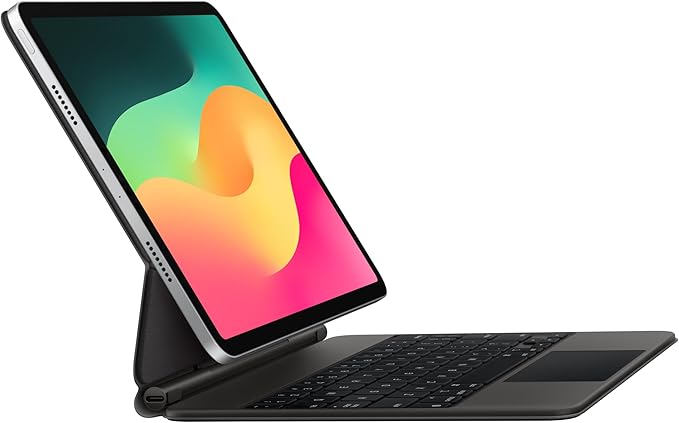 Apple Magic Keyboard: iPad Keyboard case for iPad Pro 11-inch (1st, 2nd, 3rd, 4th gen) and iPad Air (4th, 5th gen, and M2), Great Typing Experience, Built-in trackpad, US English - Black
