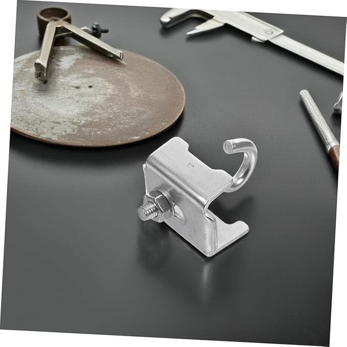Angoily 6pcs Heavy Duty Clamp Hooks for Floating Shelves Hardware Metal Support Brackets for Efficient Warehouse Organization and Strong Loadbearing Stability