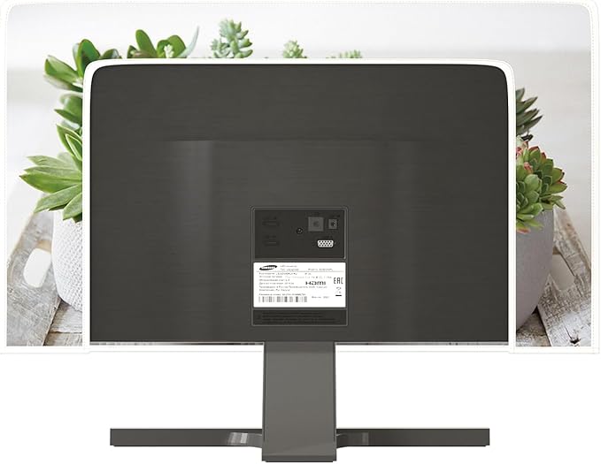 Green Botanical Waterproof 55 Inch Anti-Static Dustproof LCD/LED/HD Decorative Potted Plant Panel Case Screen TV Covers Sleeve Compatible with Television LED LCD OLED