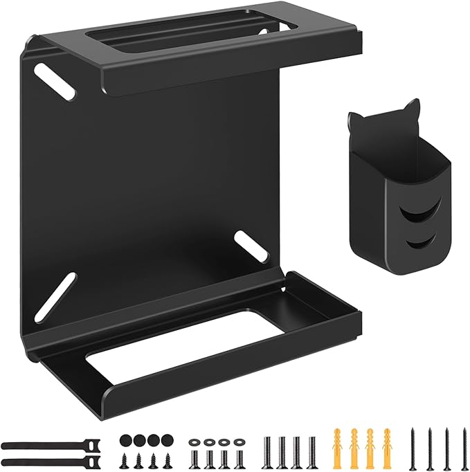 Mini PC Mount Compatible with Beelink Mini PC Vesa Mount/Wall Mount/Under Desk, for S12 Pro, Mini S13, SER6 Pro/SER3/SER9, SEi12/EQ13 and More, with Holder