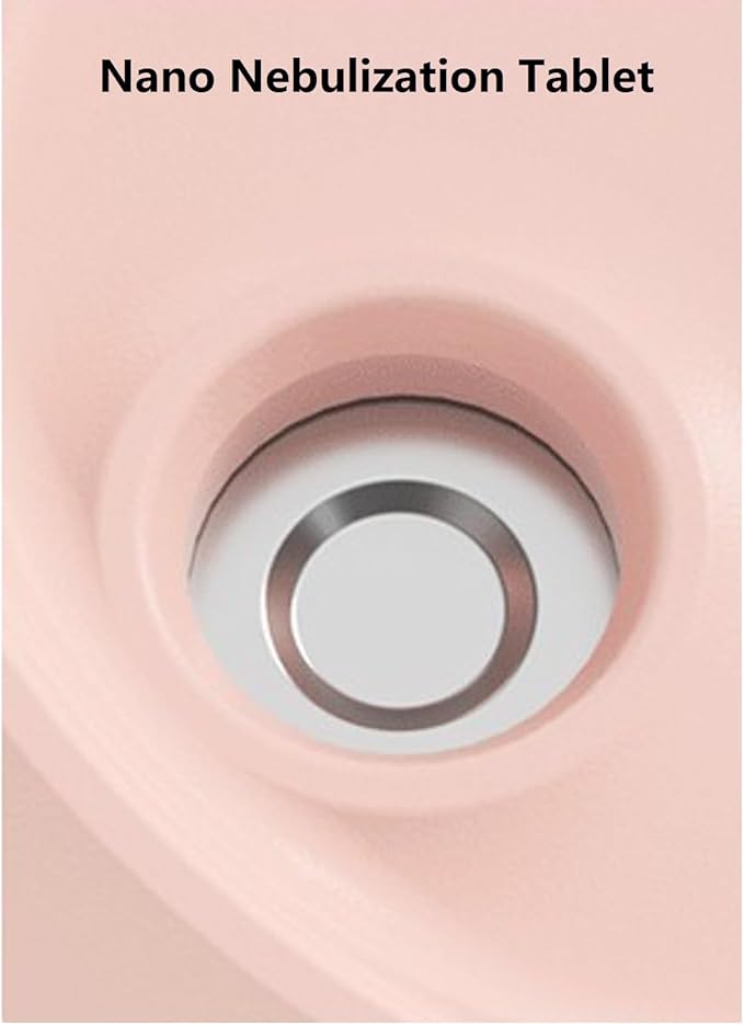Mini USB Humidifier - Large Capacity, Ultra-Quiet 20dB, 2 Modes (Continuous/Intermittent) with Anti-Dry Burn & Night Light, Nano Mist for Room/Car/Office Desk (<10㎡) (Sky Blue, 330ml)
