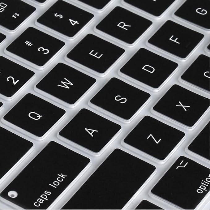 Silicone Keyboard Cover for Apple Magic Keyboard with Numeric Keypad MQ052LL/A (A1843) US Layout Ultra Thin Protector Skin (Black)