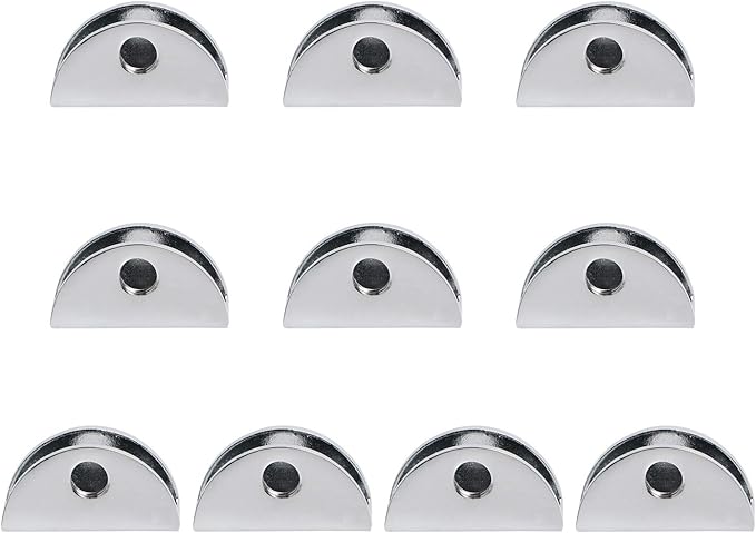 Aopin Glass Shelf Bracket Glass Clamp Holder Glass Shelf Holders Support Glass Clamp Bracket Shelf Clip Clamp, Suitable for 5~8MM / 0.19~0.31 Thick CGlass Screen Clip Holder 10 PCS