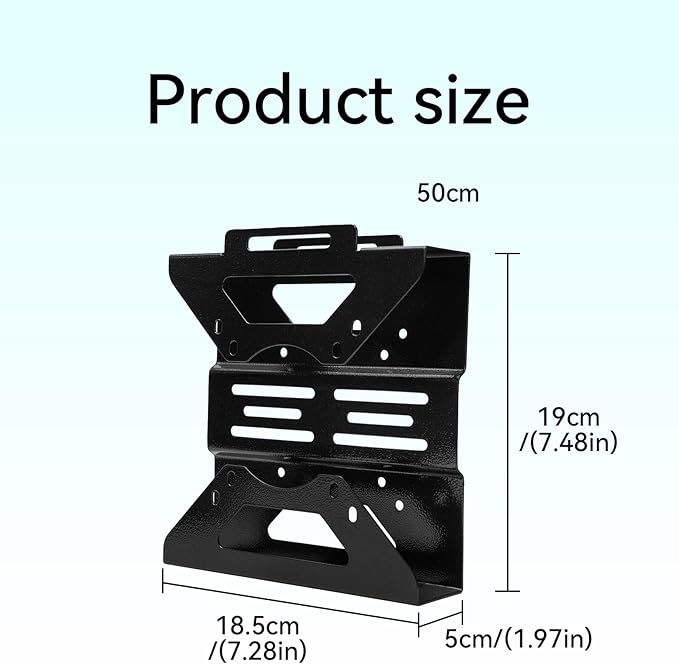 Shinar Metal Bracket Compatible with HP Desktop ProDesk EliteDesk Mini Under-Desk and Wall Mount Bracket for HP Mini PC Monitor VESA Mount Adapter