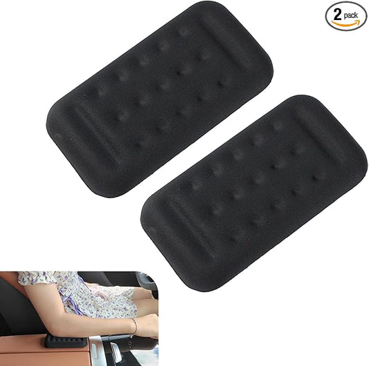 2PCS Car Arm Rest Pads, Soft Car Arm Rest Elbow Pads, Memory Foam armrest Cushion, Universal Car Door Elbow Arm Pad, Car Interior Accessories (Black)