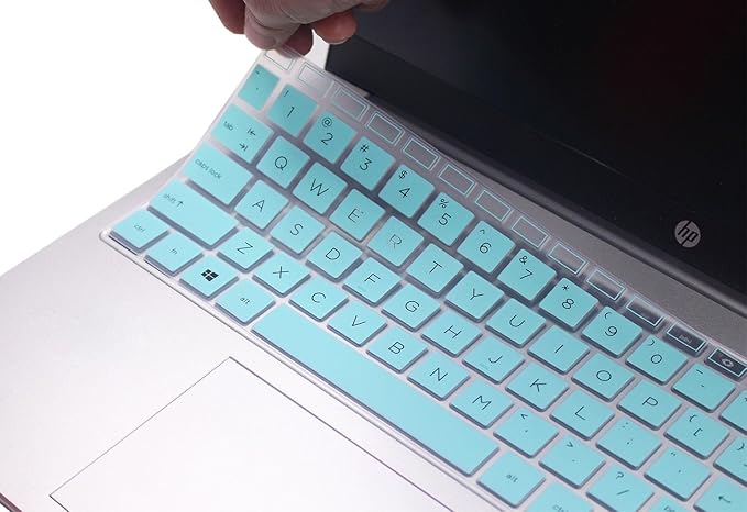 Keyboard Skin Compatible for 15.6" HP Laptop 15-fc 15-fd 15t-fd 15z-fc Series, HP Pavilion 15 15-eg/eh/er 15t-eg200/eg300 15z-eh300 Series, HP Pavilion 17z 17z-cp000 17z-ca200 17-cn 17-cp Series (Mint