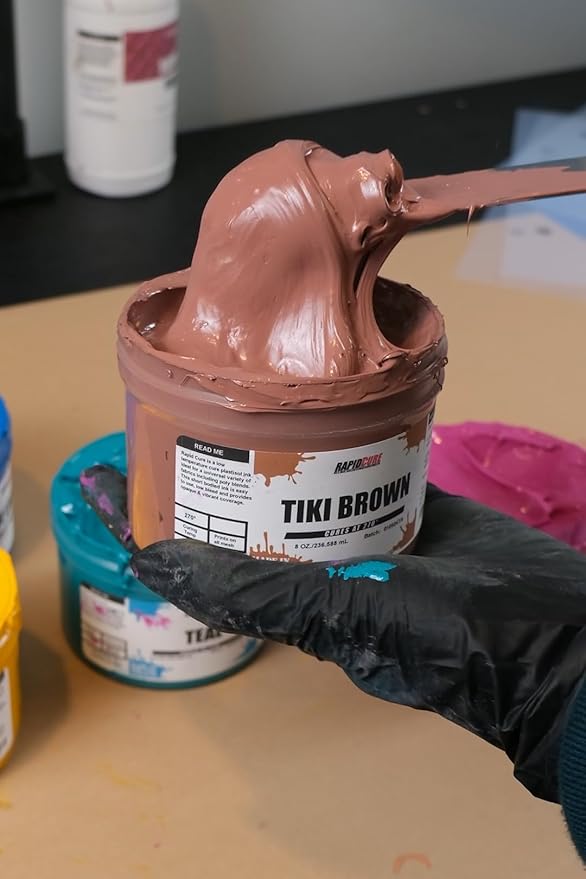Rapid Cure® Screen Printing Ink Brown (8oz.) - Plastisol Ink for Screen Printing, Fast Curing Fabric Paint - Screen Print Direct®, USA Made