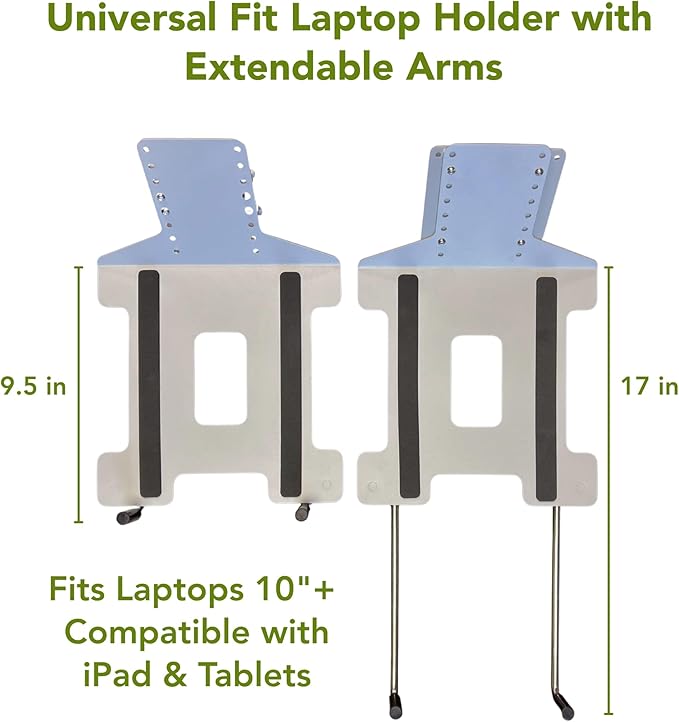 Perfect POSTURE Sit2Stand Standing Desk Converter Monitor Mount and Laptop Holder – 18” Height Adjustable Sit-Stand Workstation – White