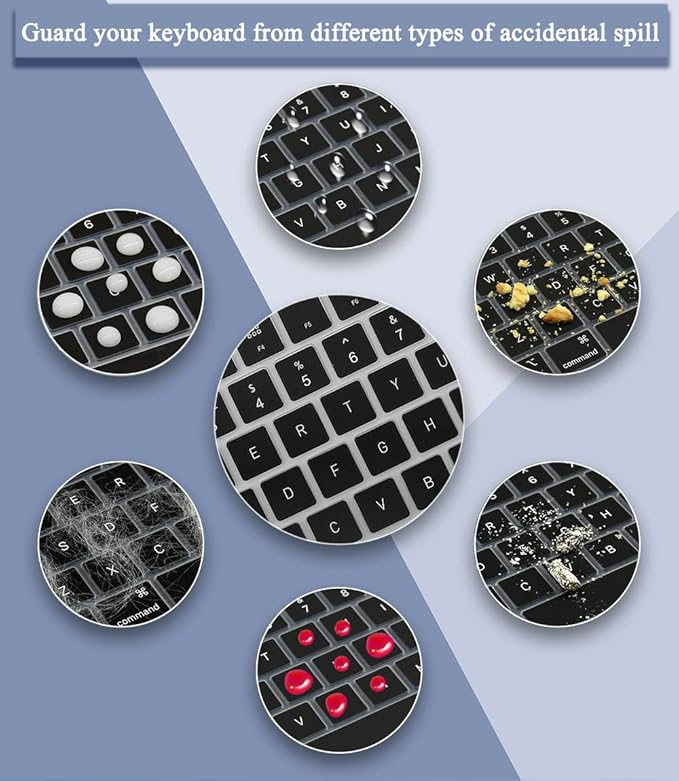 Silicone Keyboard Cover for Apple Magic Keyboard with Numeric Keypad MQ052LL/A (A1843) US Layout Ultra Thin Protector Skin (Black)