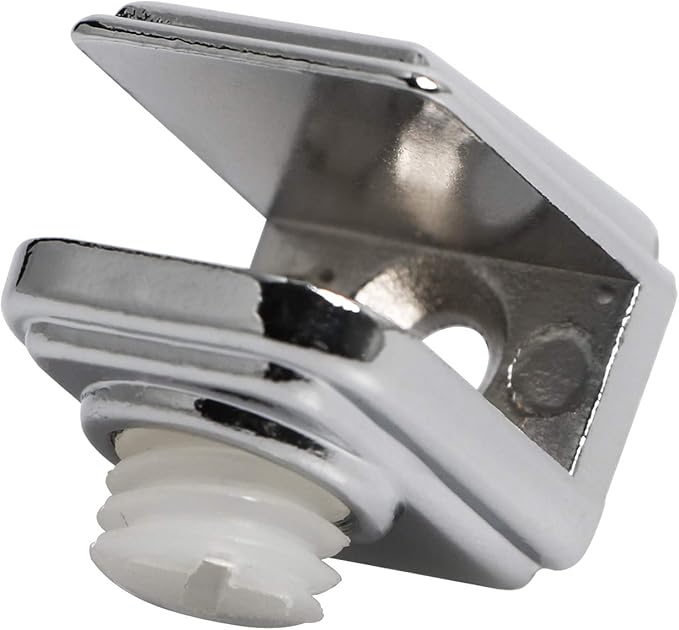 Aopin Glass Shelf Bracket Glass Clamp Holder Glass Shelf Holders Support Glass Clamp Bracket Shelf Clip Clamp, Suitable for 5-8 mm / 0.19-0.3 inch Thick CGlass Screen Clip Holder 10 PCS