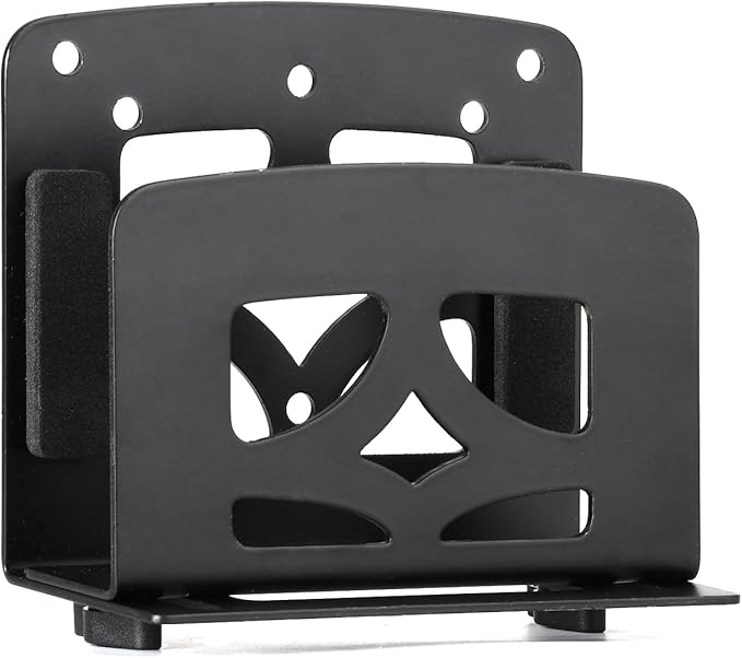 Adjustable Small Device Holder, Wall Mount or VESA Mount Streaming Media Player Stand for WII, Switch, Laptop, PC, PS4, Cable Boxes, Modems,Router,Power,mini pc,Mac mini,OptiPlex MFF etc.