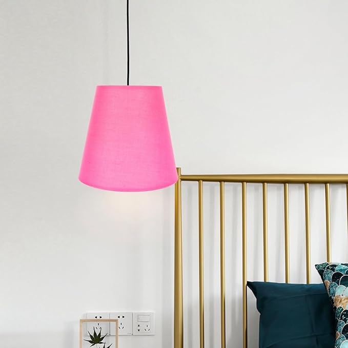LALAFINA Clip-on Table Lamp Shade 5.51X5.51X5.11In Wear-Resistant Fabric Lamp Cover for Desk Lamps Soft Cozy Warm Light Shade for Bedroom Living Room