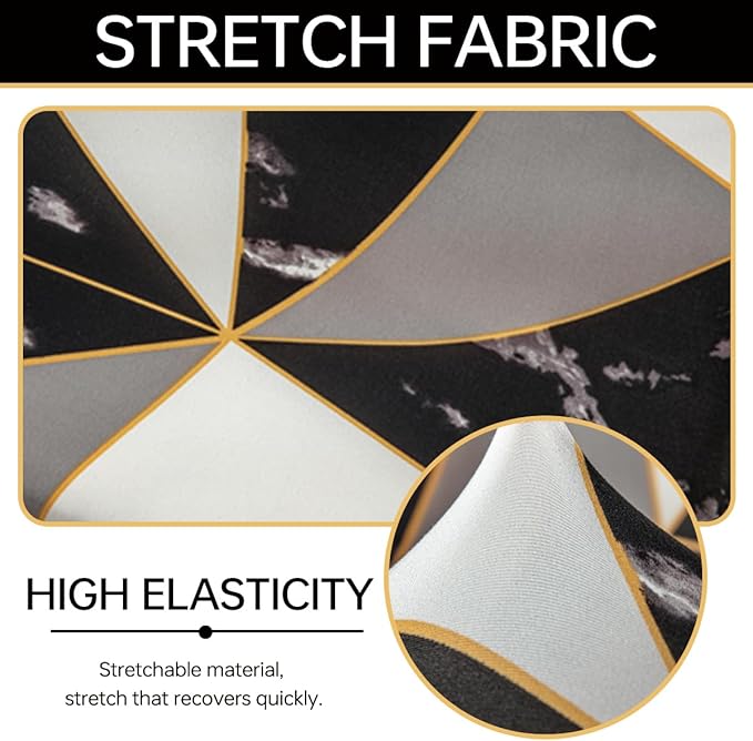 Armless Chair Slipcover Stretch Criss Cross Chair Cover, Mid Back Wide Seat Accent Chair Covers,Modern Vanity Chair Cover for Office Desk (A)