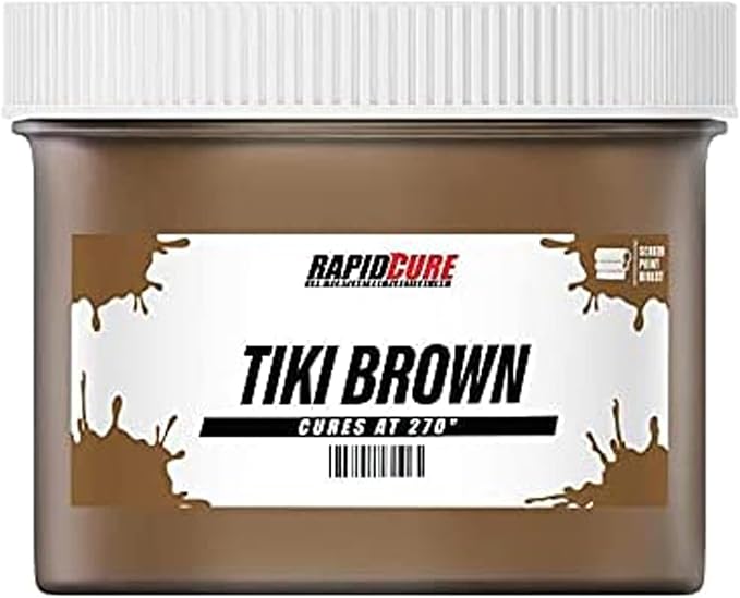 Rapid Cure® Screen Printing Ink Brown (Gallon - 128oz.) - Plastisol Ink for Screen Printing, Fast Curing Fabric Paint - Screen Print Direct®, USA Made