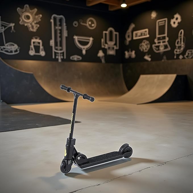 Black T-Head Finger Scooter, Stress Relief Desk Gadget for Skate Fans and Office Workers, Precision Control for Smooth Tricks and Focus