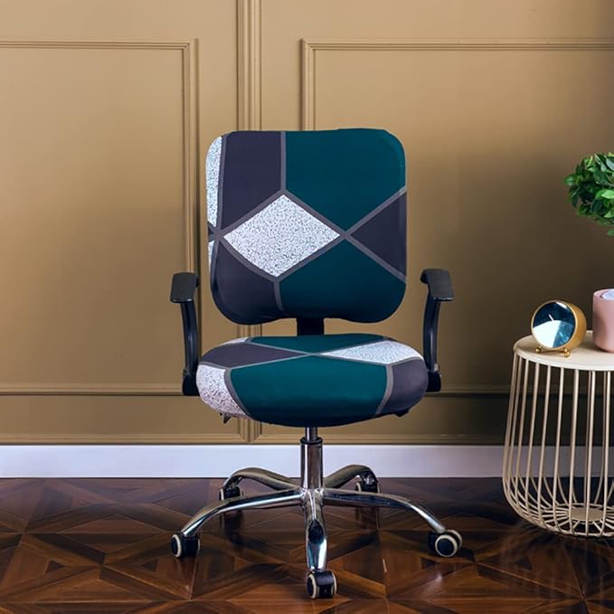 Melaluxe Computer Office Chair Cover - Protective & Stretchable Universal Chair Covers Stretch Rotating Chair Slipcover
