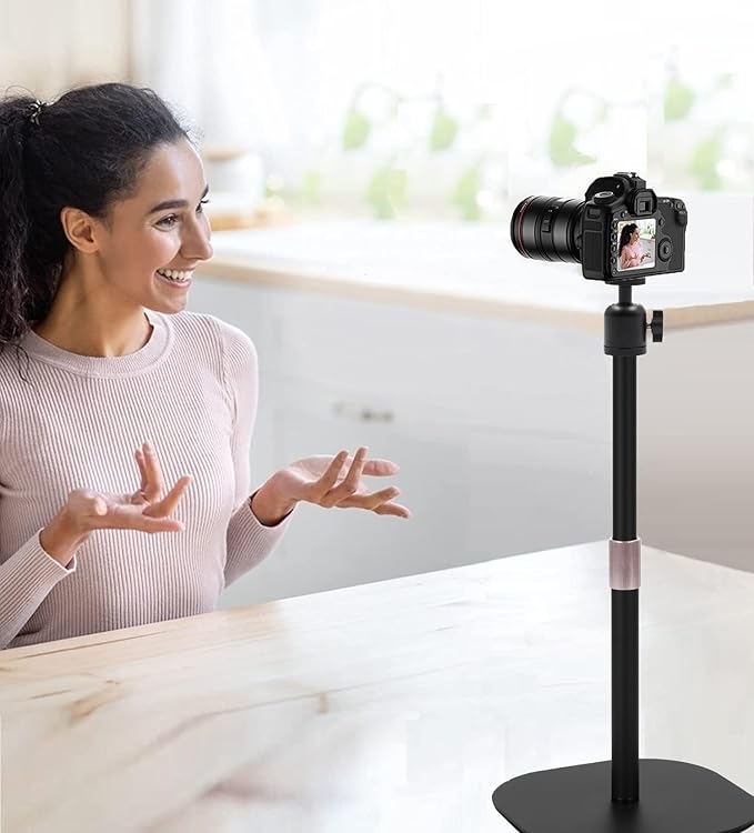 Heavy-Duty Webcam Stand, 18-inch Tabletop Webcam Tripod Holder Compatible with OBSBOT Tiny 2/ Tiny SE 1080P/Meet 2/Meet SE/Meet Webcams