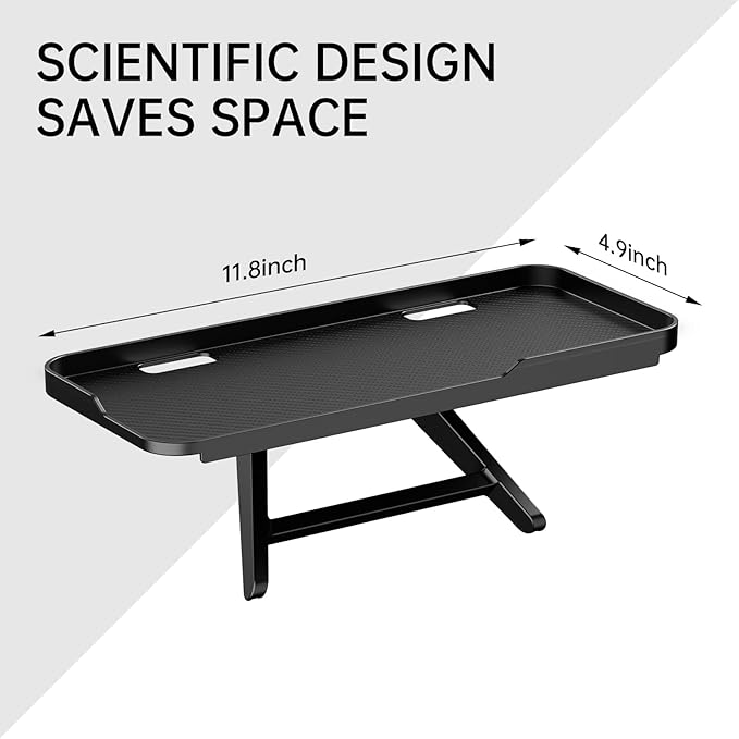 CABTE Adjustable Steel TV Top Shelf, Floating TV Stand, Universal Monitor Shelf for Soundbar, Game Console, Cable Box, Router Shelves (11.8 x 4.9 inch)