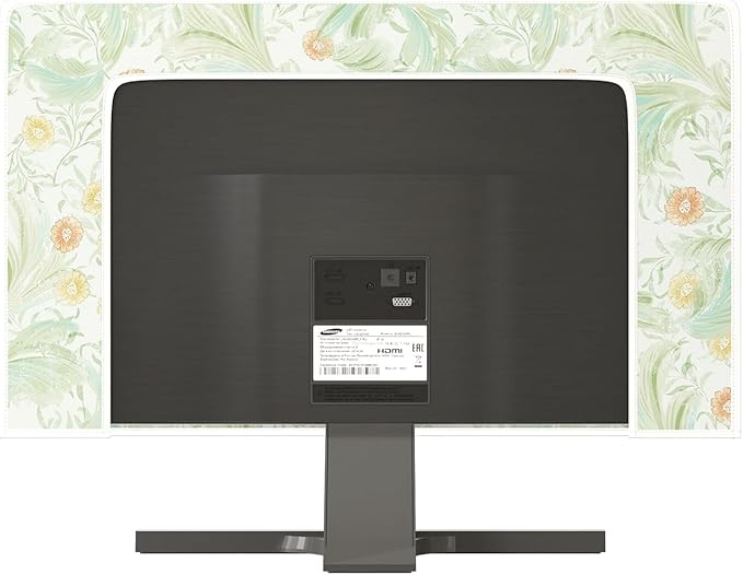Wildflower Floral Waterproof Screen TV Dust Covers 58,59,60 Inch Flower Plant Weatherproof Screen TV Cover Anti-Static Dustproof Protective Cover for Television LCD OLED，Sage Green Plants