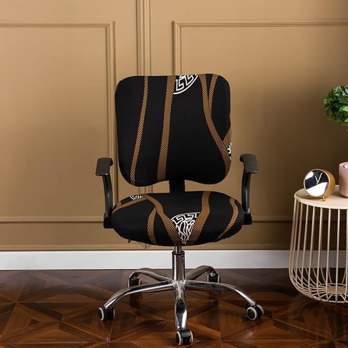 Melaluxe Computer Office Chair Cover - Protective & Stretchable Universal Chair Covers Stretch Rotating Chair Slipcover