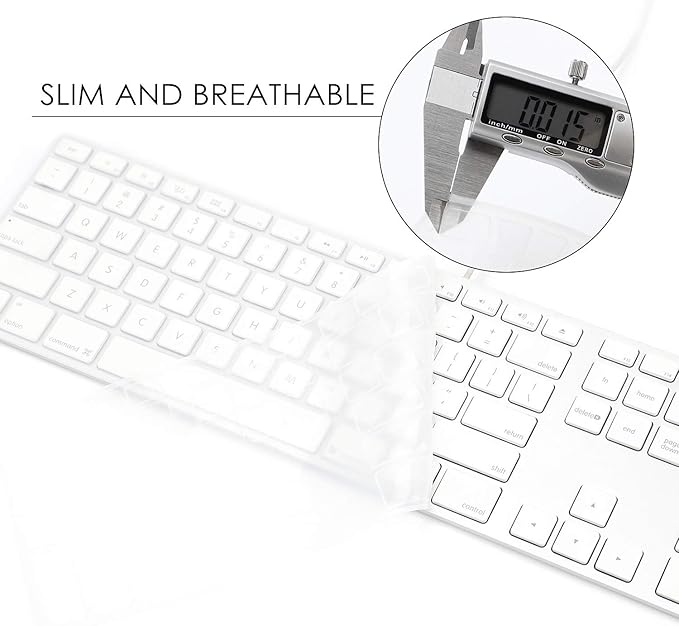 Allinside Transparent Keyboard Cover for iMac Wired USB Keyboard A1243 MB110LL/B