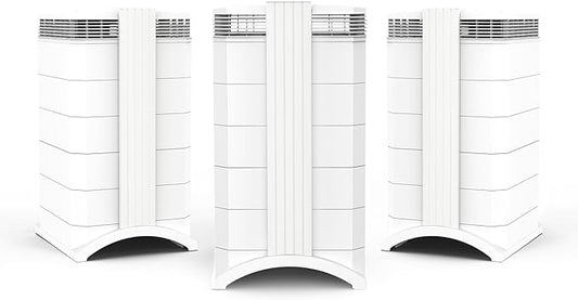 IQAir HealthPro Plus XE Air Purifier - Smart HyperHEPA Filtration for Large Rooms up to 1125 sq ft - Smoke, Viruses, Allergens, Asthma, Mold, Dust, Pets, Swiss Made, WiFi Enabled (3/pack)