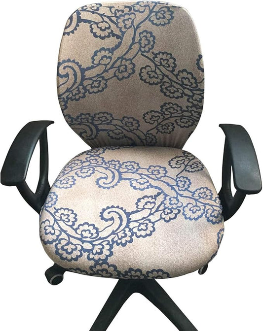 Melaluxe Computer Office Chair Cover - Protective & Stretchable Universal Chair Covers Stretch Rotating Chair Slipcover
