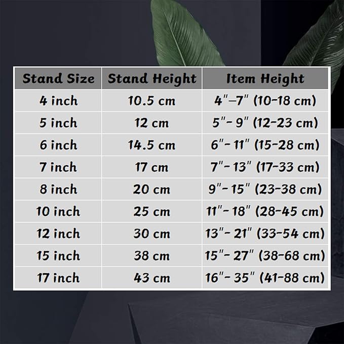 Artliving (4 pack) 6" Iron Display Stand, Black Iron Easel Plate Display Photo Holder Stand, Displays Picture Frames, Cookbooks, Decorative Plates, Tablets and Art