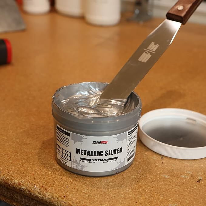 Rapid Cure® Screen Printing Ink Silver (Gallon - 128oz.) - Plastisol Ink for Screen Printing, Fast Curing Fabric Paint - Screen Print Direct®, USA Made