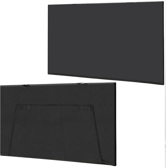 Under Desk Privacy Panel 39 in. Wide Modesty Panel For Desk - 17 in. Tall Black Faux Leather Desk Skirt for Office Desk with Cable Management Net, Perfect for 40 in. Work Station