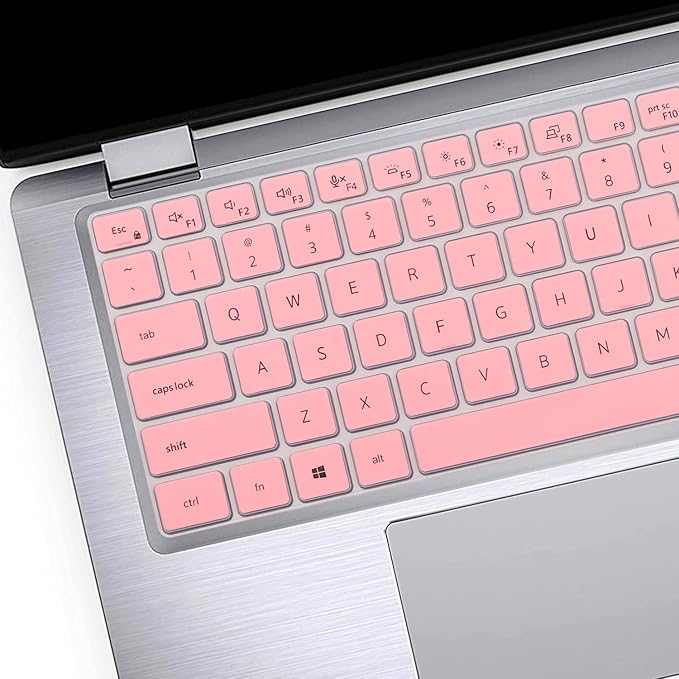 Keyboard Cover Skin for Dell Latitude 3440 3450 5450 5440 5430 5431 5420 14", Latitude 14" 7450 7440 7430 7420 7410 9420 9430, Latitude 16" 7650 7640, Latitude 9520 9510 7520 15.6" 2024-2022-Pink