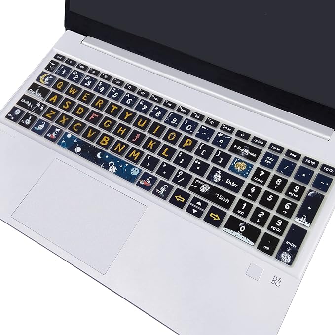 Silicone Keyboard Cover for 15.6 HP Laptop 15-fc 15-fd 15t-fd 15z-fc/HP Pavilion 15-eg 15t-eg 15-eh 15-er, 17z-ca 17-cn 17-cp 17z-cp Model Series,Spaceman