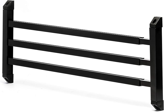 Camco 43976 RV Screen Door Push Bar, Black - Adds Strength and Stability to Your Screen Door - Prevents Torn Screens