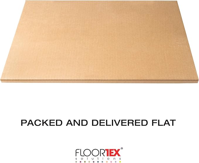 Floortex Polycarbonate Chair Mat 47" x 35" for Low/Medium Pile Carpets, Clear
